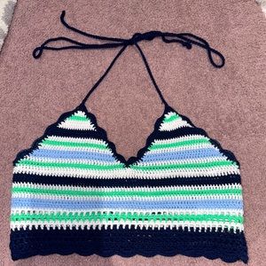 aerie knitted top, size S, stripped